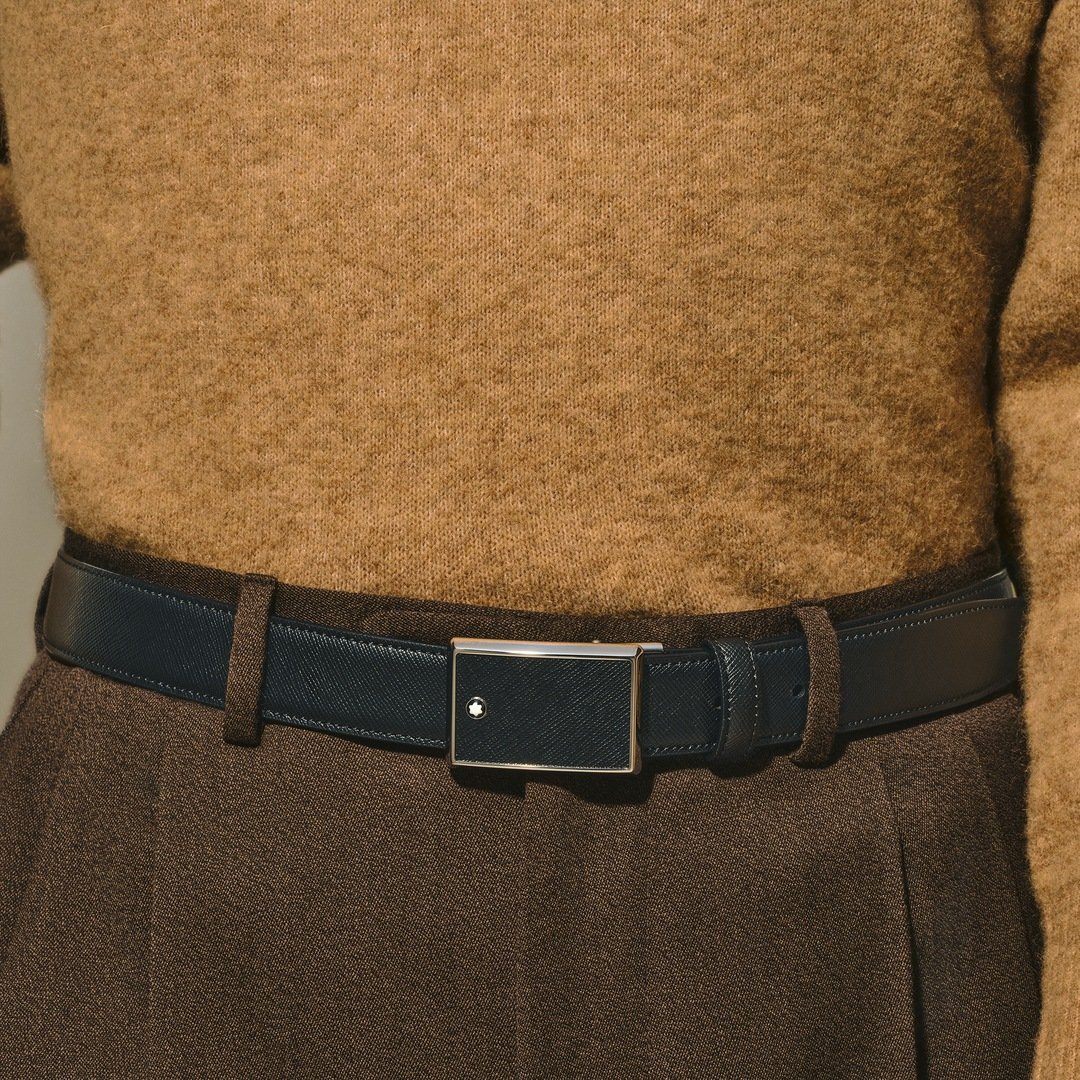 Ceinture de 30 mm en cuir noir – réf. MB114421 - vue 3 Ceinture de 30 mm en cuir noir – réf. MB114421 - Montblanc (vue 3)