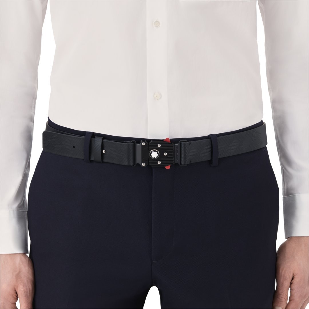 Ceinture à boucle M Lock 4810 finition noire - vue 3 Ceinture à boucle M Lock 4810 finition noire - Montblanc (vue 3)