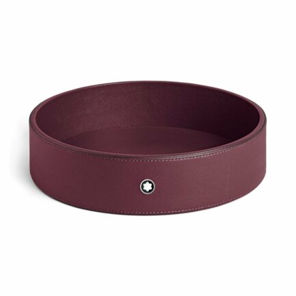 Grand Plateau de Bureau Rond en Cuir Sartorial – réf. MB134682 - Montblanc