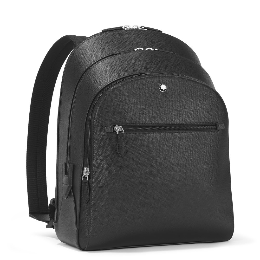 Sac à Dos Moyen Modèle avec 3 Compartiments en Cuir Sartorial – réf. MB130275 - vue 2 Sac à Dos Moyen Modèle avec 3 Compartiments en Cuir Sartorial – réf. MB130275 - Montblanc (vue 2)