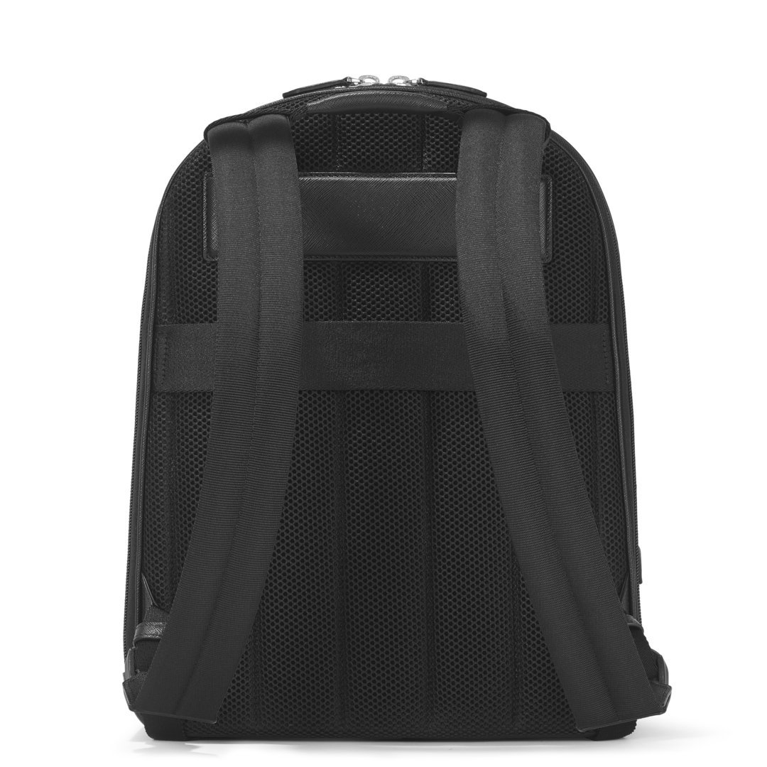 Sac à Dos Moyen Modèle avec 3 Compartiments en Cuir Sartorial – réf. MB130275 - vue 4 Sac à Dos Moyen Modèle avec 3 Compartiments en Cuir Sartorial – réf. MB130275 - Montblanc (vue 4)