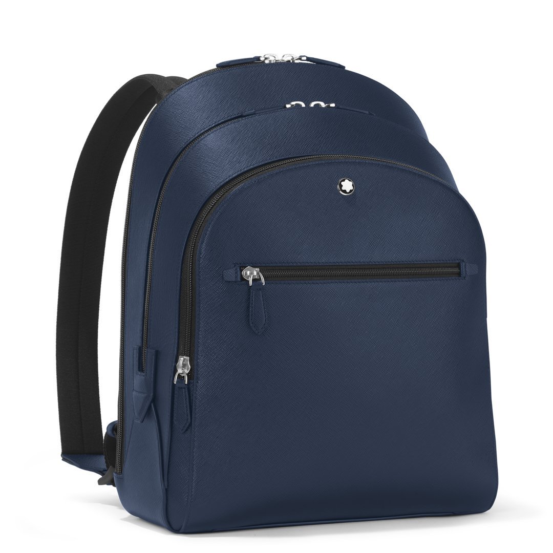 Sac à Dos Moyen Modèle avec 3 Compartiments en Cuir Sartorial – réf. MB131716 - vue 2 Sac à Dos Moyen Modèle avec 3 Compartiments en Cuir Sartorial – réf. MB131716 - Montblanc (vue 2)