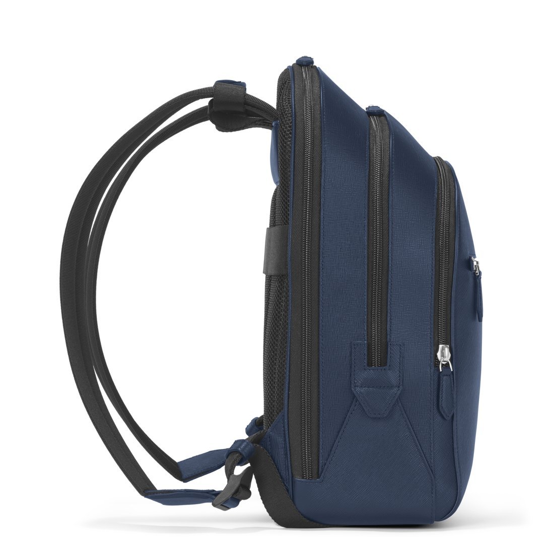 Sac à Dos Moyen Modèle avec 3 Compartiments en Cuir Sartorial – réf. MB131716 - vue 3 Sac à Dos Moyen Modèle avec 3 Compartiments en Cuir Sartorial – réf. MB131716 - Montblanc (vue 3)