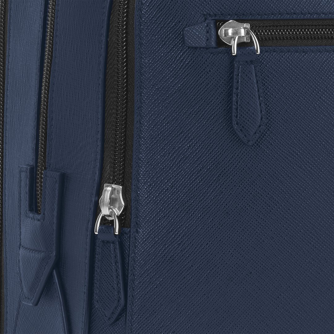 Sac à Dos Moyen Modèle avec 3 Compartiments en Cuir Sartorial – réf. MB131716 - vue 5 Sac à Dos Moyen Modèle avec 3 Compartiments en Cuir Sartorial – réf. MB131716 - Montblanc (vue 5)