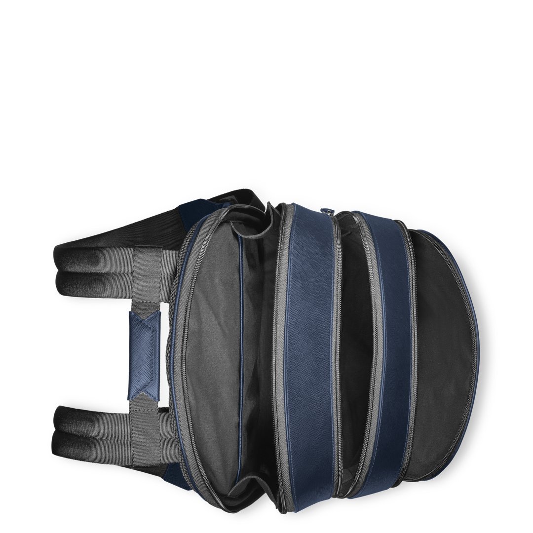 Sac à Dos Moyen Modèle avec 3 Compartiments en Cuir Sartorial – réf. MB131716 - vue 8 Sac à Dos Moyen Modèle avec 3 Compartiments en Cuir Sartorial – réf. MB131716 - Montblanc (vue 8)