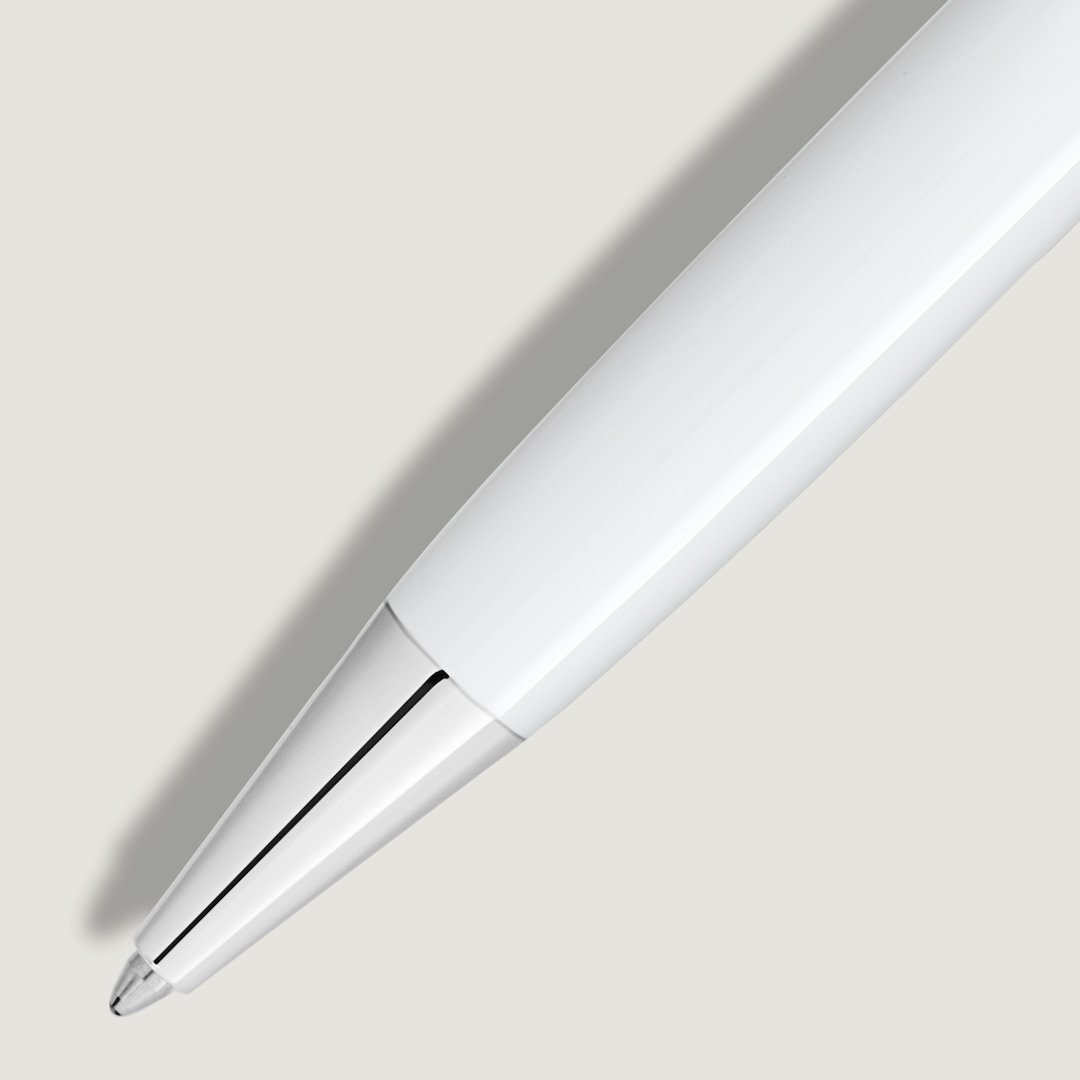 Stylo bille Meisterstück White Classique - vue 2 Stylo bille Meisterstück White Classique - Montblanc (vue 2)