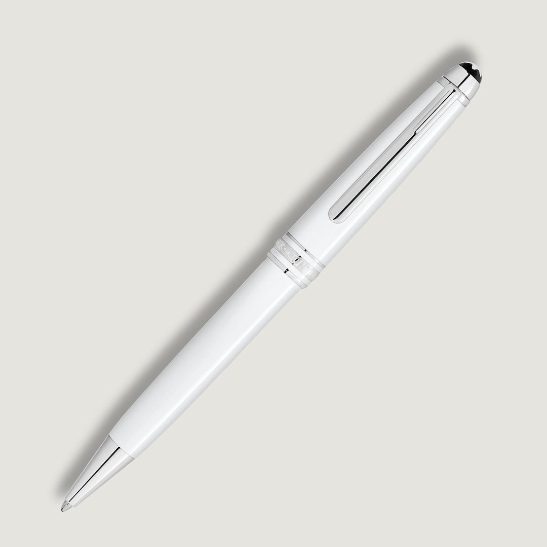 Stylo bille Meisterstück White Classique - vue 5 Stylo bille Meisterstück White Classique - Montblanc (vue 5)