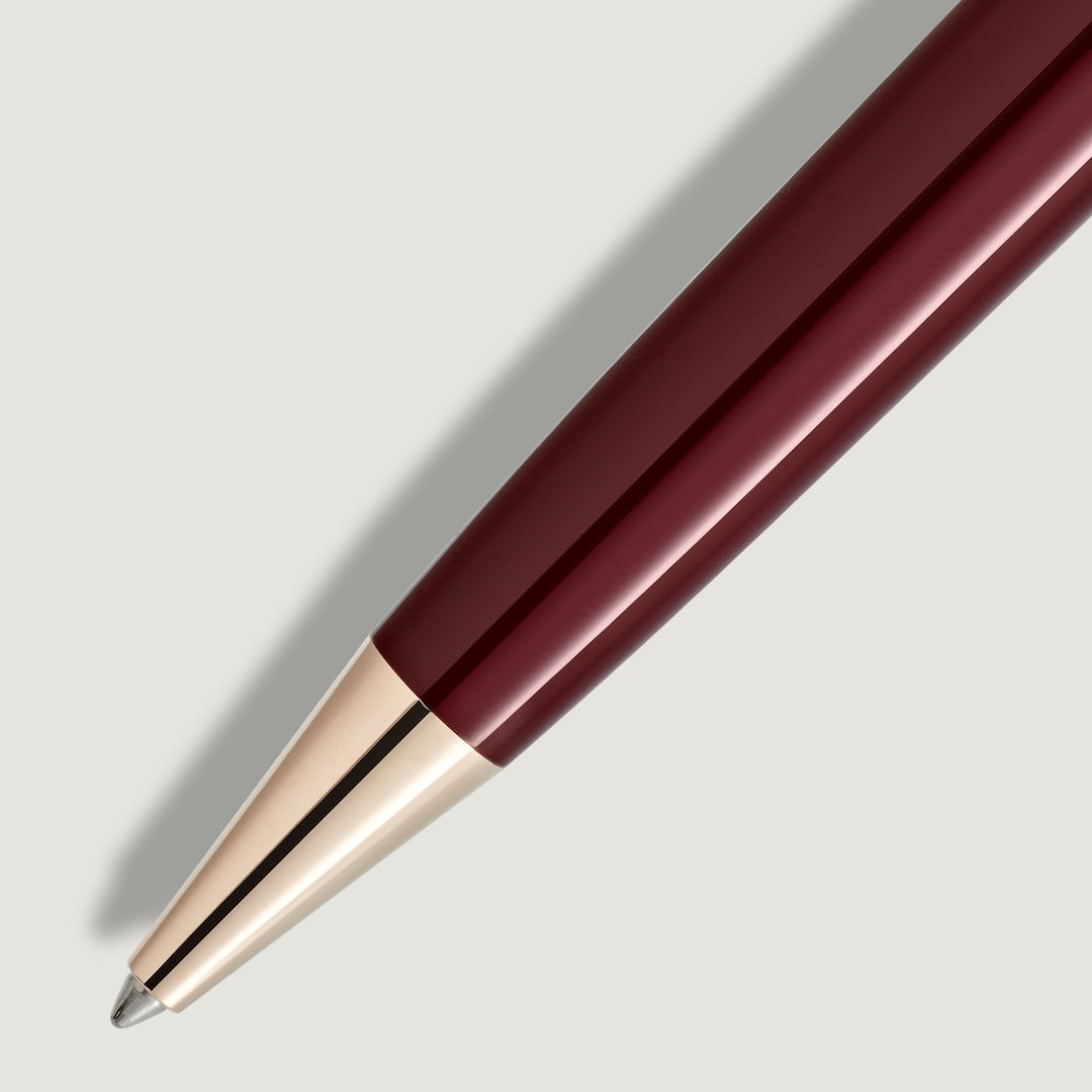 Stylo bille Meisterstück rouge bordeaux Midsize - vue 2 Stylo bille Meisterstück rouge bordeaux Midsize - Montblanc (vue 2)