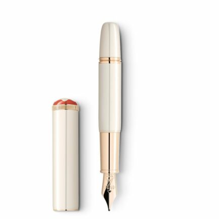 Stylo plume Montblanc Heritage Rouge et Noir « Baby » Special Edition couleur ivoire (M) - Montblanc (vue 6)