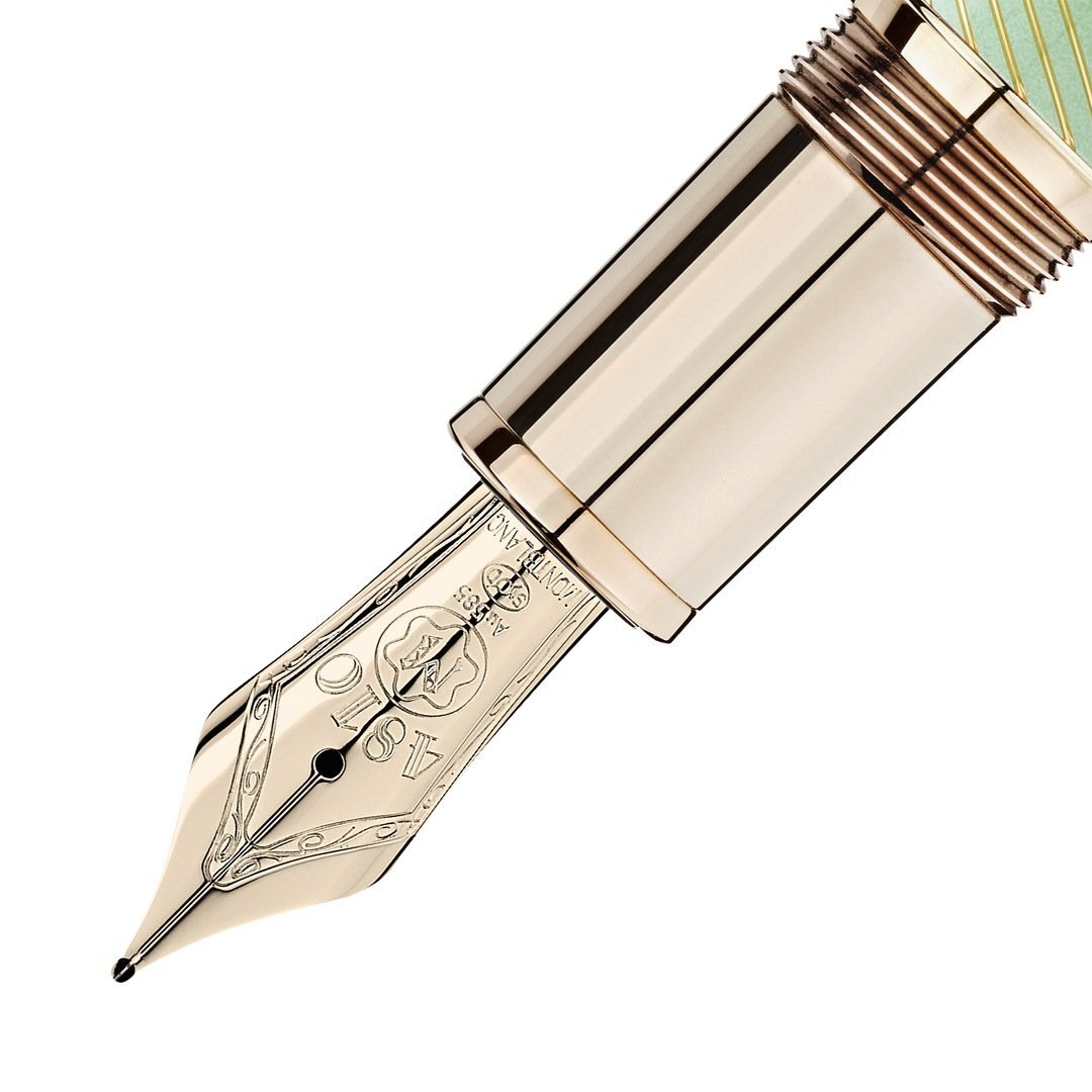 Stylo plume Meisterstück Calligraphy Solitaire Celadon Dégradé - vue 2 Stylo plume Meisterstück Calligraphy Solitaire Celadon Dégradé - Montblanc (vue 2)