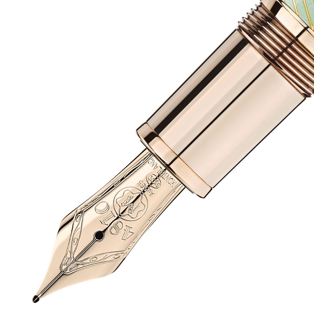 Stylo plume Meisterstück Calligraphy Solitaire Celadon Dégradé - vue 3 Stylo plume Meisterstück Calligraphy Solitaire Celadon Dégradé - Montblanc (vue 3)