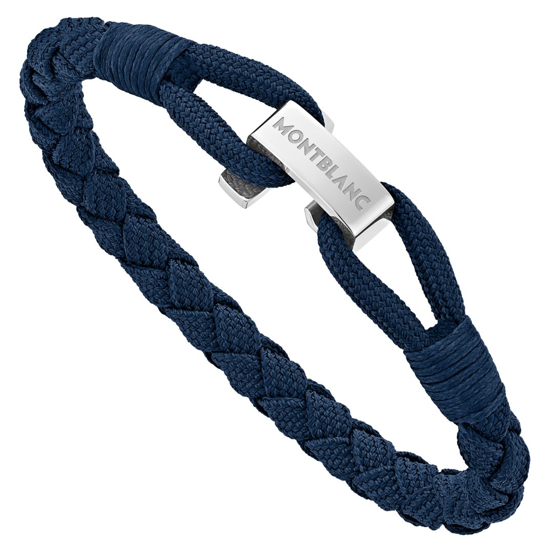 Bracelet Wrap Me en nylon et acier bleu 1 Bracelet Wrap Me en nylon et acier bleu - Montblanc