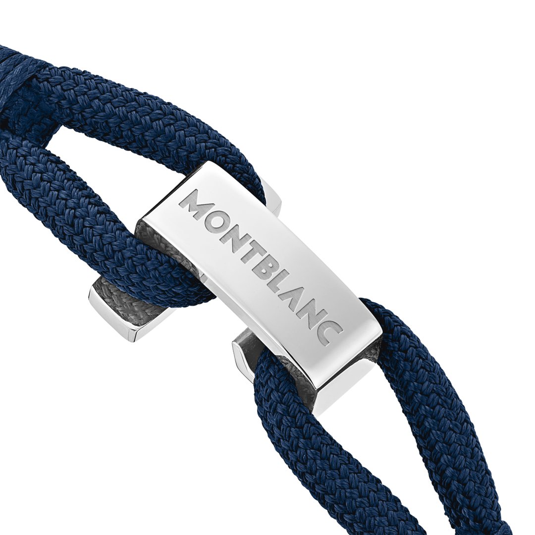 Bracelet Wrap Me en nylon et acier bleu 3 Bracelet Wrap Me en nylon et acier bleu - Montblanc (vue 3)