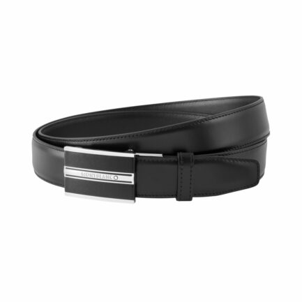 Ceinture de 30 mm en cuir noir - Montblanc