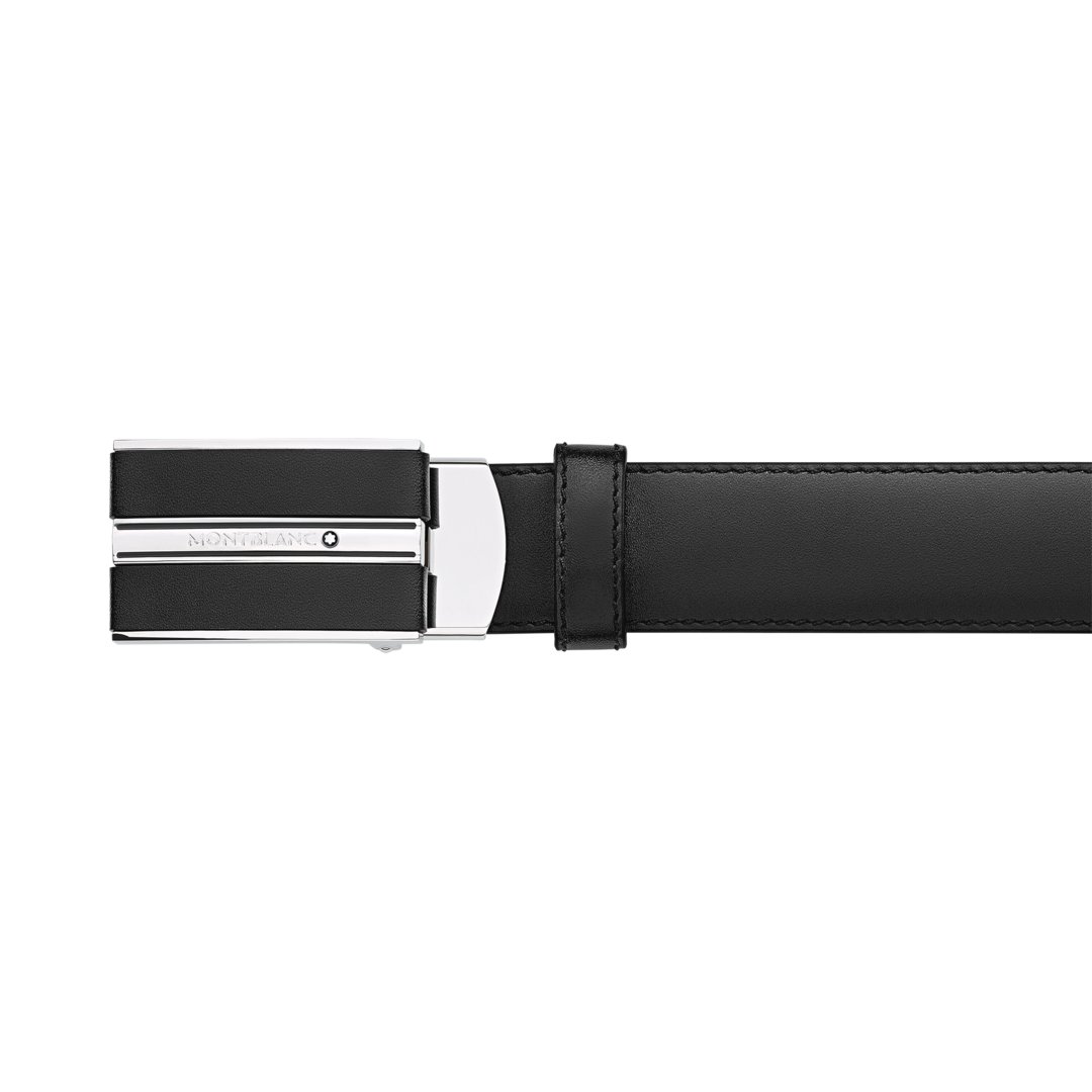 Ceinture de 30 mm en cuir noir 3 Ceinture de 30 mm en cuir noir - Montblanc (vue 3)