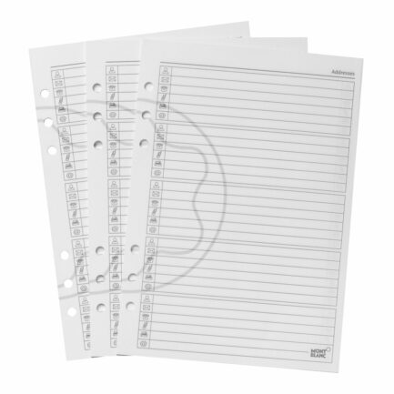 Grandes Feuilles, Pages d'Adresses - Montblanc