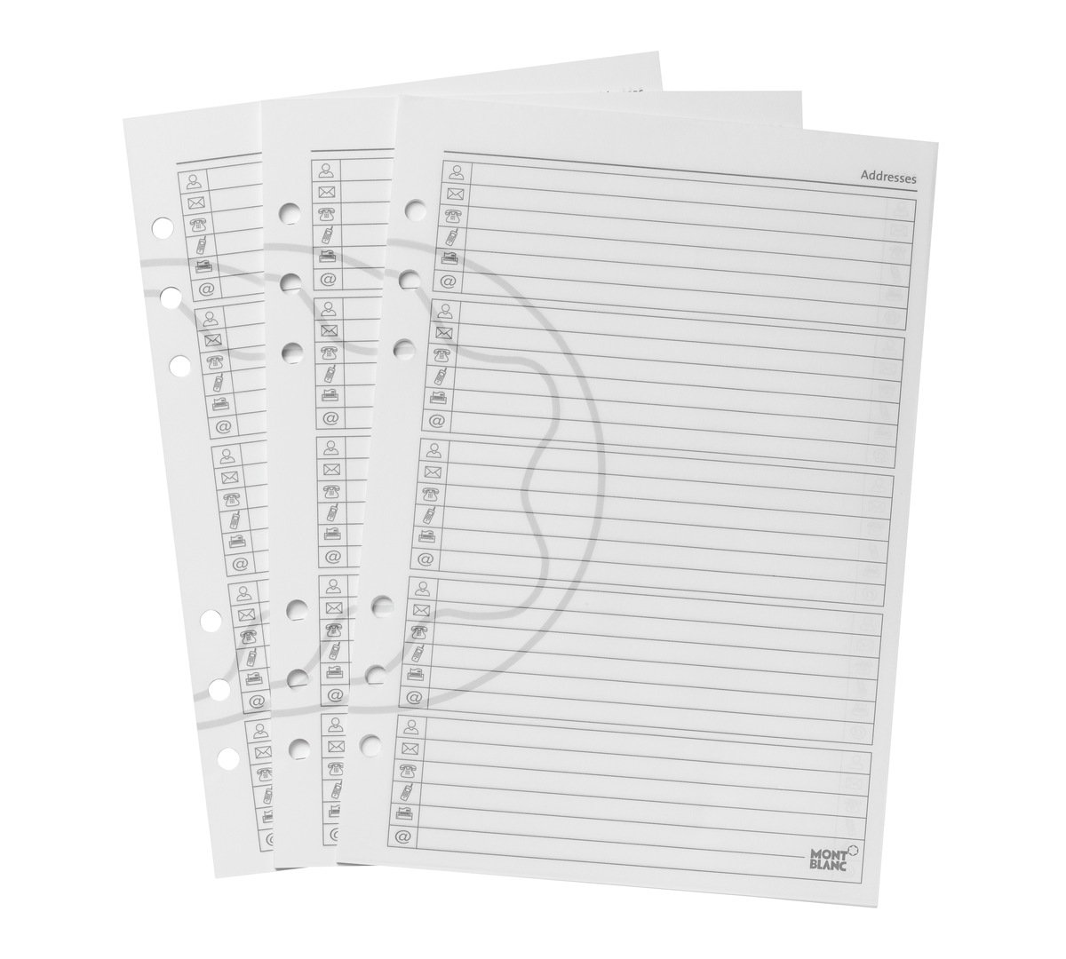 Grandes Feuilles, Pages d'Adresses 1 Grandes Feuilles, Pages d'Adresses - Montblanc