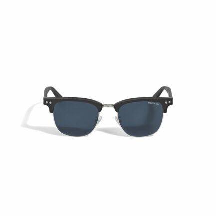 Lunettes de soleil carrées à monture en acétate noire – réf. MB135573 - Montblanc