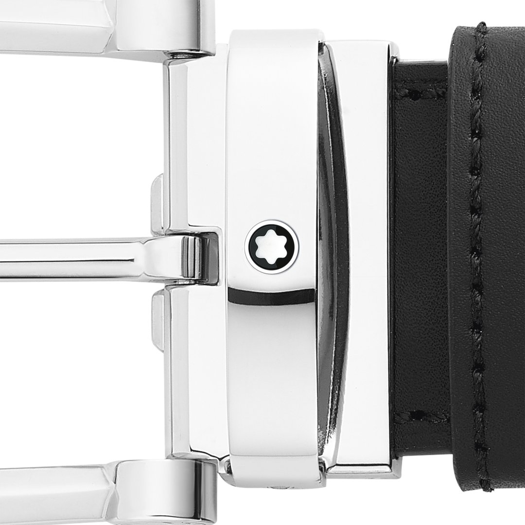 Ceinture réversible à boucle fer à cheval de 35 mm en cuir noir/marron 3 Ceinture réversible à boucle fer à cheval de 35 mm en cuir noir/marron - Montblanc (vue 3)