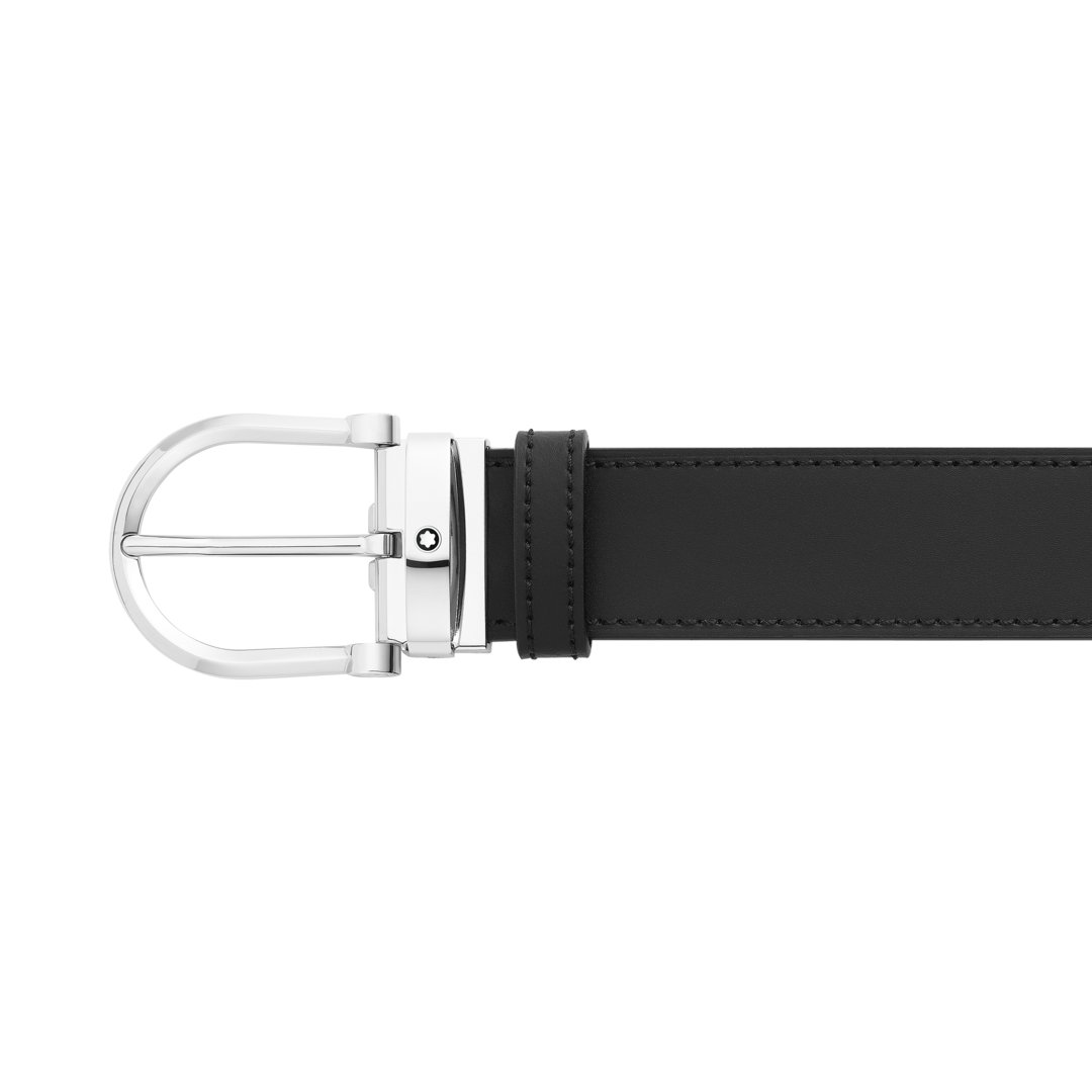 Ceinture réversible à boucle fer à cheval de 35 mm en cuir noir/marron 5 Ceinture réversible à boucle fer à cheval de 35 mm en cuir noir/marron - Montblanc (vue 5)