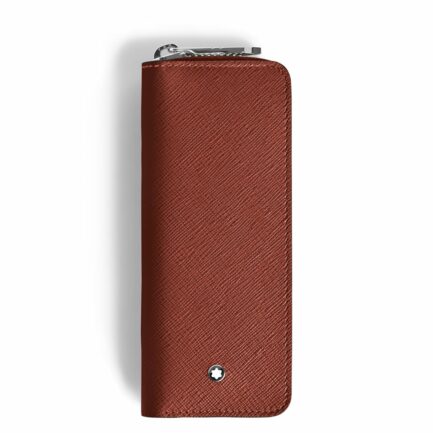 Étui pour 2 Instruments d'Écriture Zippé en Cuir Sartorial - Montblanc
