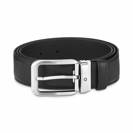 Ceinture à boucle ardillon rectangulaire en acier inoxydable - Montblanc