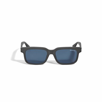 Lunettes de soleil carrées à monture en acétate noire – réf. MB135575 - Montblanc