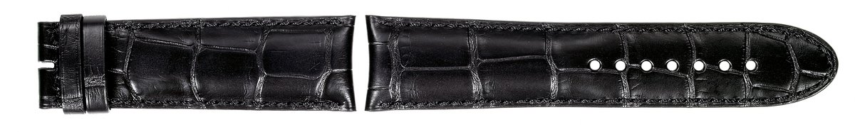 Bracelet de montre cuir alligator noir collection star legacy 1 Bracelet de montre cuir alligator noir collection star legacy - Montblanc