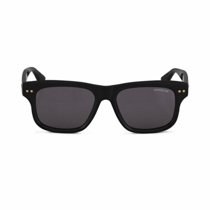 Lunettes de soleil rectangulaires à monture en acétate noire – réf. MB133438 - Montblanc
