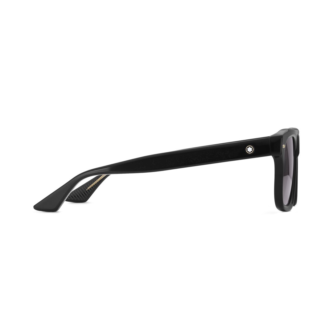 Lunettes de soleil rectangulaires à monture en acétate noire – réf. MB133438 2 Lunettes de soleil rectangulaires à monture en acétate noire – réf. MB133438 - Montblanc (vue 2)