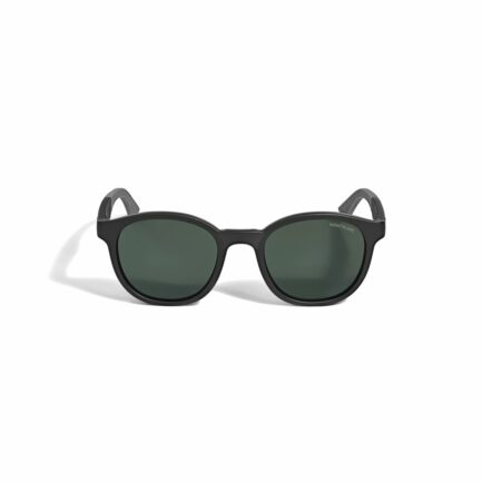 Lunettes de soleil rondes à monture injectée noire - Montblanc