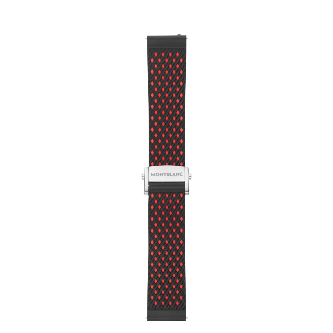 Bracelet sport en caoutchouc rouge 1 Bracelet sport en caoutchouc rouge - Montblanc