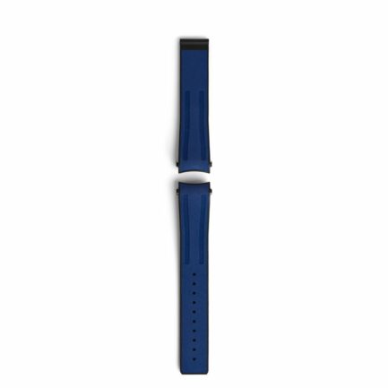 Bracelet en caoutchouc bleu avec contour noir - Montblanc